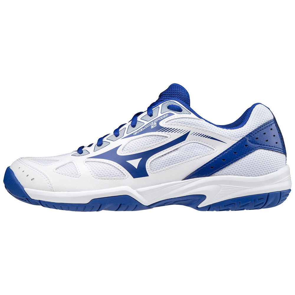 Scarpe Volley Mizuno Cyclone Speed 2 Uomo - Bianche/Blu - 64725-OCFL